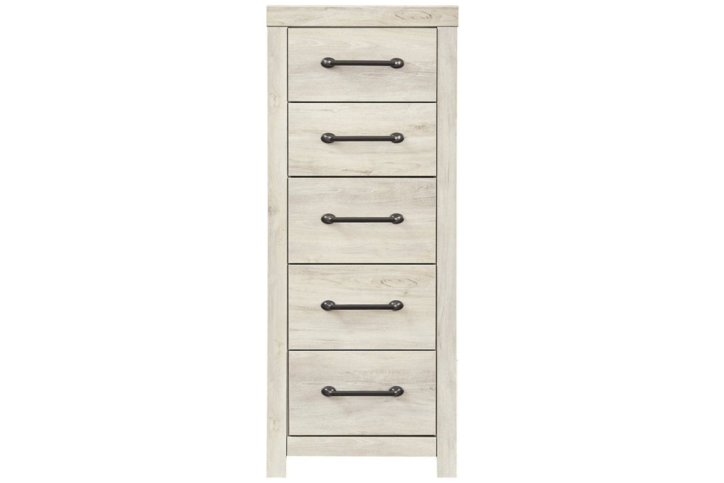 Cambeck Whitewash Narrow Chest of Drawers - Gate FurnitureChest