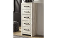 Cambeck Whitewash Narrow Chest of Drawers - Gate FurnitureChest