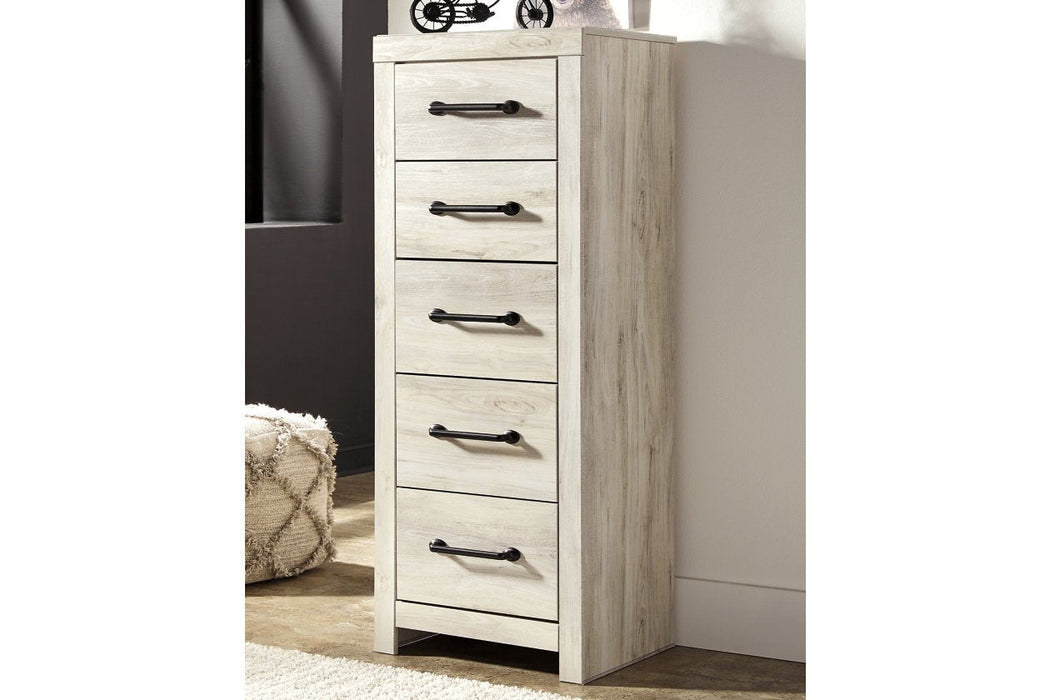 Cambeck Whitewash Narrow Chest of Drawers - Gate FurnitureChest