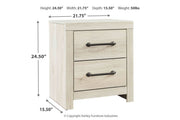Cambeck Whitewash Nightstand - Gate FurnitureNightstand