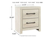 Cambeck Whitewash Nightstand - Gate FurnitureNightstand