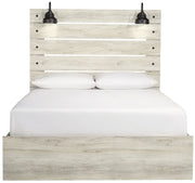 Cambeck Whitewash Queen Panel Bed - Lara FurnitureQueen Bed