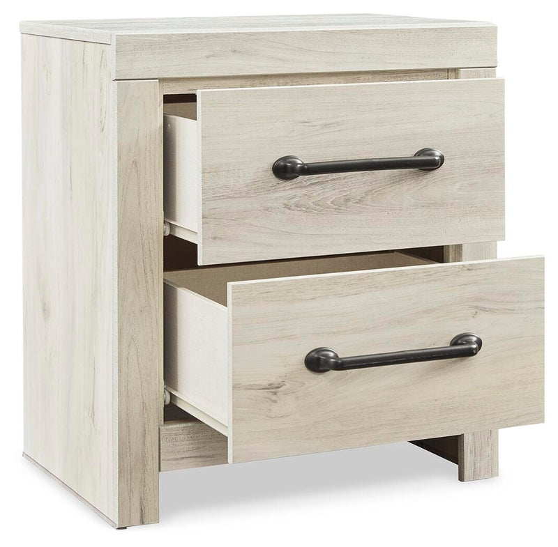 Cambeck Whitewash Queen Panel Bed with Storage, Dresser and 2 Nightstands - B192B114