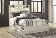 Cambeck Whitewash Queen Panel Bed with Storage, Dresser and 2 Nightstands - B192B114