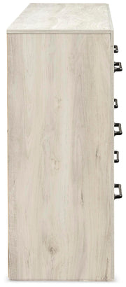 Cambeck Whitewash Queen Panel Bed with Storage, Dresser and 2 Nightstands - B192B114
