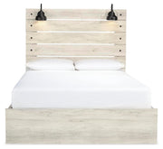 Cambeck Whitewash Queen Panel Bed with Storage, Dresser and 2 Nightstands - B192B114