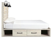 Cambeck Whitewash Queen Panel Bed with Storage, Dresser and 2 Nightstands - B192B114
