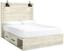 Cambeck Whitewash Side Storage Platform Bedroom Set - Gate FurnitureBedroom Set