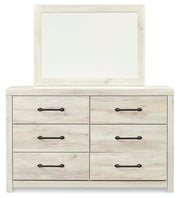 Cambeck Whitewash Twin Panel Bed, 2 Dressers, 2 Mirrors and 2 Nightstands - B192B88