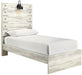 Cambeck Whitewash Twin Panel Bed - Gate FurnitureTwin Bed