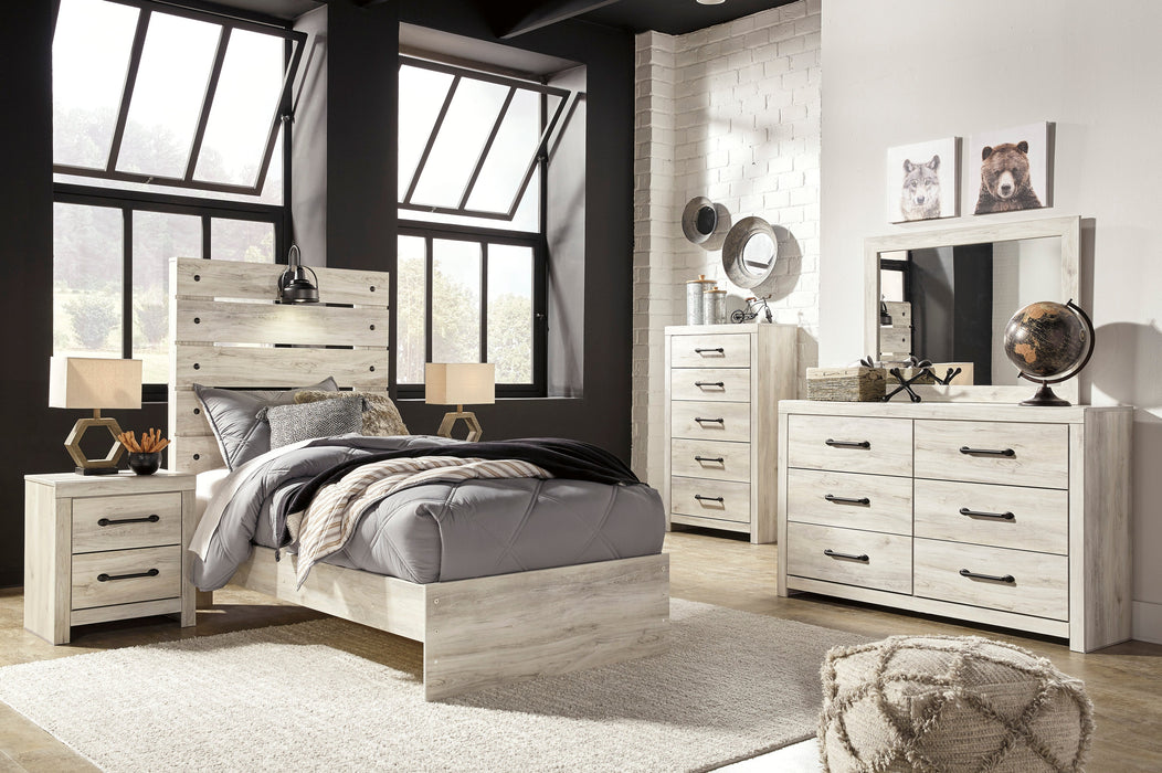 Cambeck Whitewash Twin Panel Bedroom Set - Gate FurnitureYouth Bedroom Set