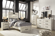 Cambeck Whitewash Youth Footboard Storage Bedroom Set - Gate FurnitureYouth Bedroom Set