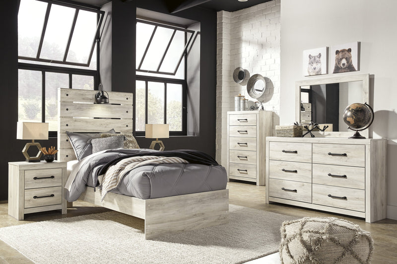 Cambeck Whitewash Youth Panel Bedroom Set - Lara FurnitureYouth Bedroom Set