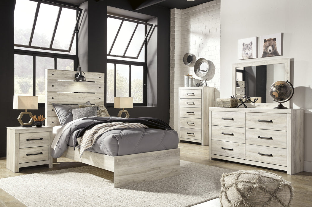 Cambeck Whitewash Youth Panel Bedroom Set - Gate FurnitureYouth Bedroom Set
