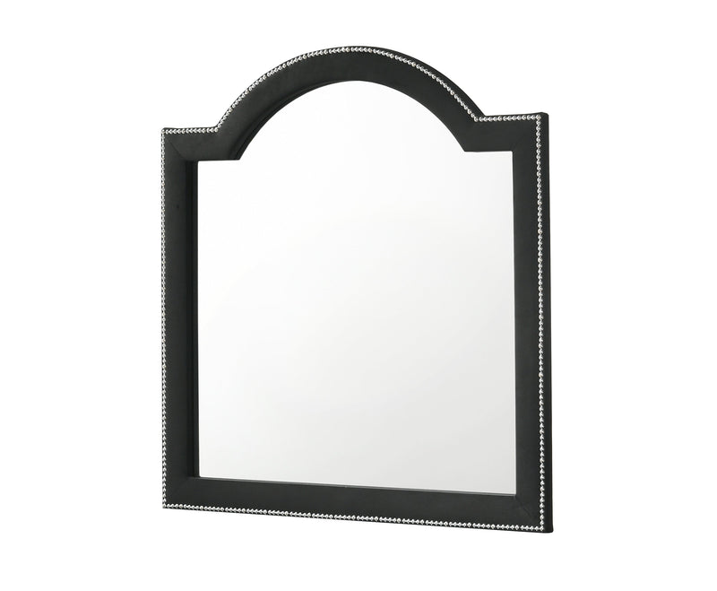 Cameo Black Upholstered Panel Bedroom Set - Lara FurnitureBedroom Set