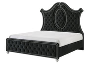 Cameo Black Upholstered Panel Bedroom Set - Lara FurnitureBedroom Set