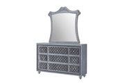 Cameo Gray Upholstered Panel Bedroom Set - Lara FurnitureBedroom Set