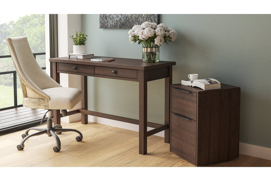Camiburg Warm Brown 47" Home Office Desk - Gate FurnitureOffice Desks