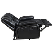 Camila 2-piece Upholstered Reclining Sofa Set Black - 610244-S2