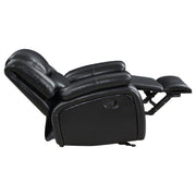 Camila 3-piece Upholstered Reclining Sofa Set Black - 610244-S3