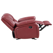 Camila 3-piece Upholstered Reclining Sofa Set Red - 610241-S3