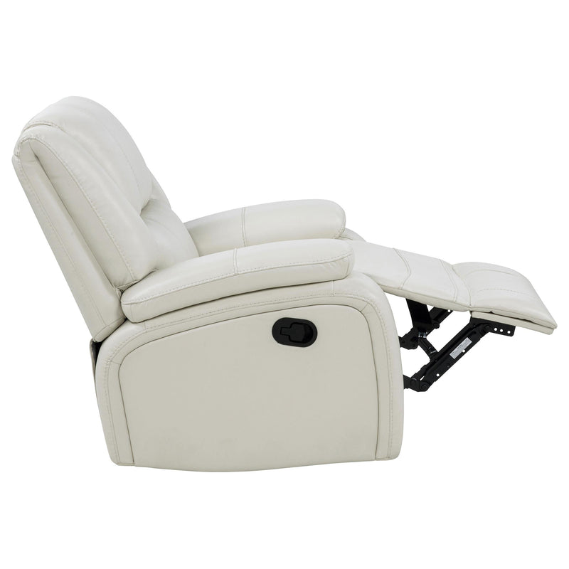 Camila 3-piece Upholstered Reclining Sofa Set White - 610247-S3