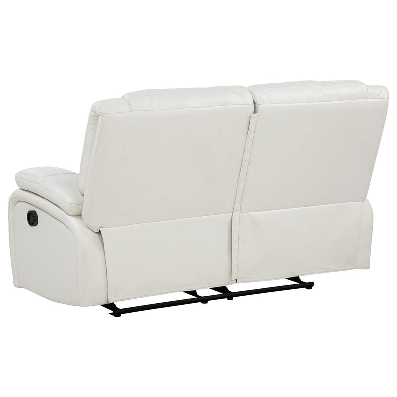 Camila 3-piece Upholstered Reclining Sofa Set White - 610247-S3