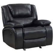 Camila Upholstered Glider Recliner Chair Black - 610246