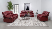 Camila Upholstered Glider Recliner Chair Red - 610243
