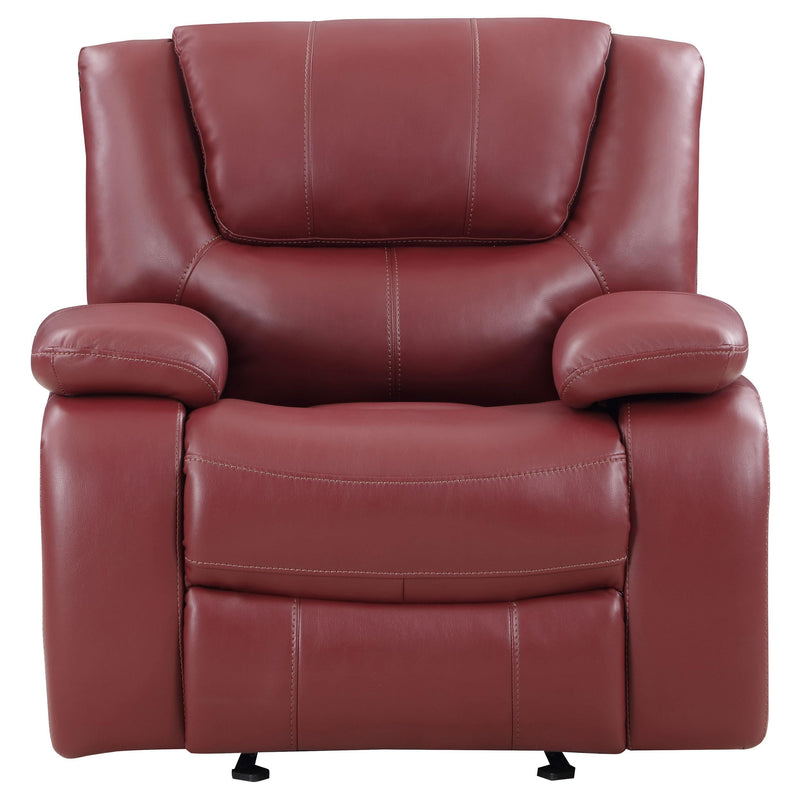 Camila Upholstered Glider Recliner Chair Red - 610243