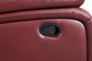 Camila Upholstered Motion Reclining Loveseat Red - 610242