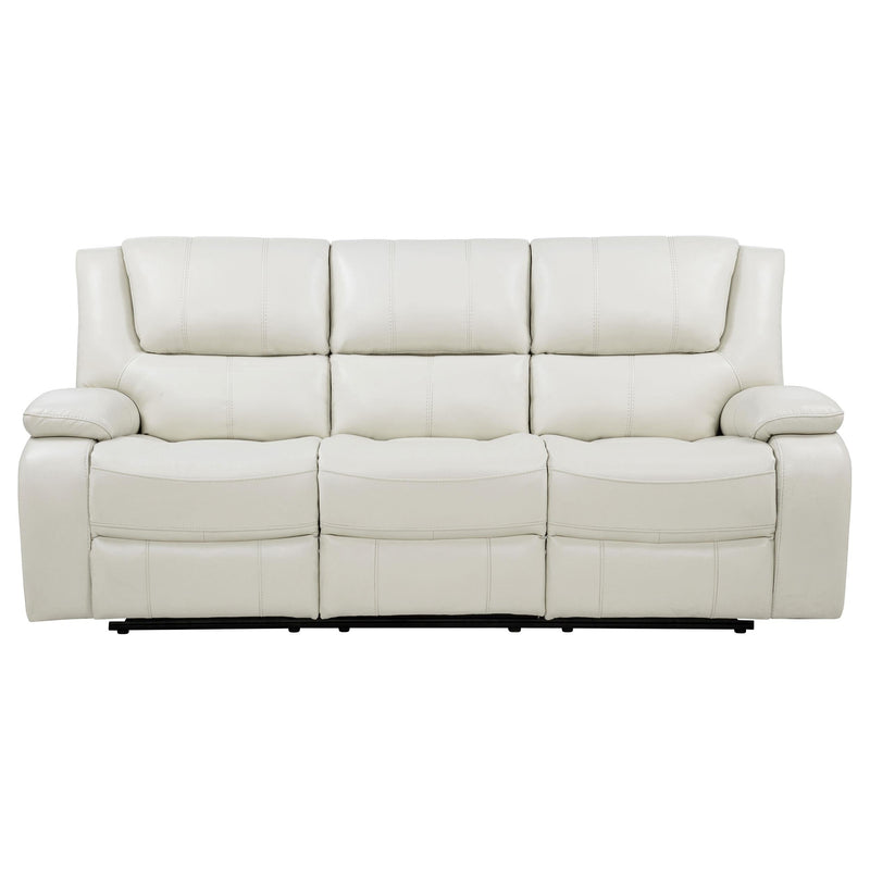 Camila Upholstered Motion Reclining Sofa White - 610247