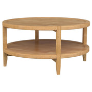 Camillo 2-piece Round Coffee and End Table Set Maple  - 709698-S2