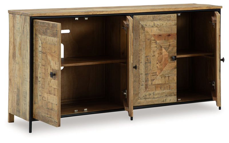 Camney Brown/Black Accent Cabinet - A4000581