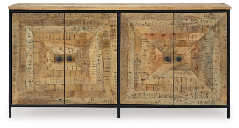 Camney Brown/Black Accent Cabinet - A4000581