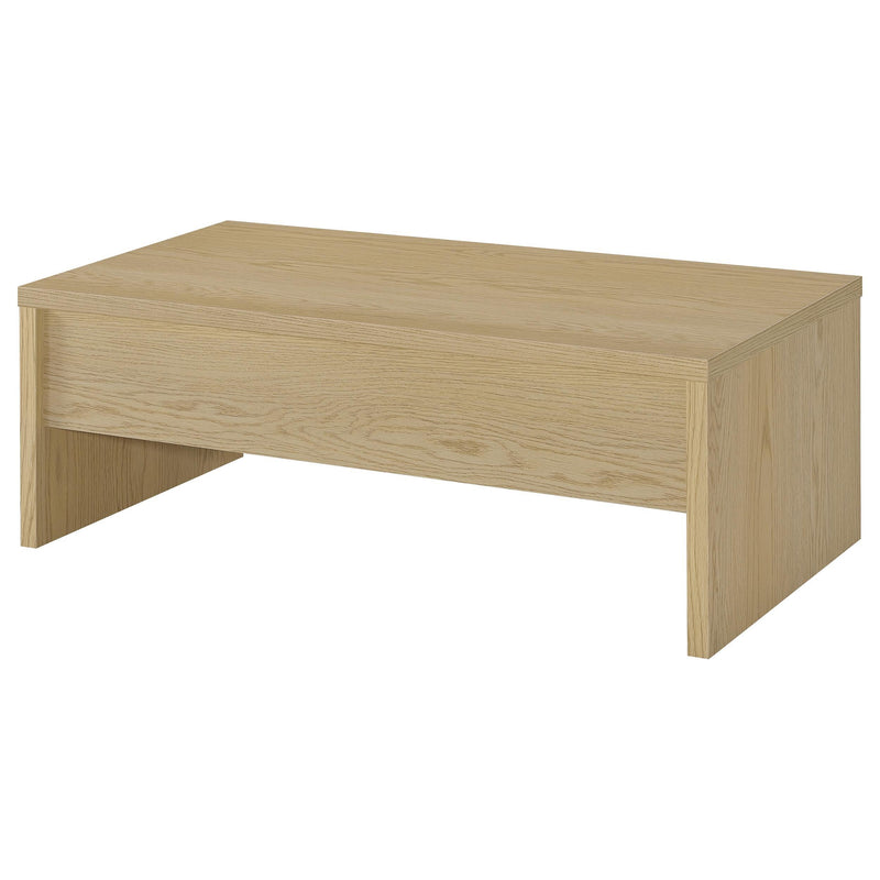 Canoga 2-piece Lift Top Cocktail Coffee Table Set Light Oak - 706348-S2