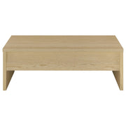 Canoga 3-piece Lift Top Cocktail Coffee Table Set Light Oak - 706348-S3