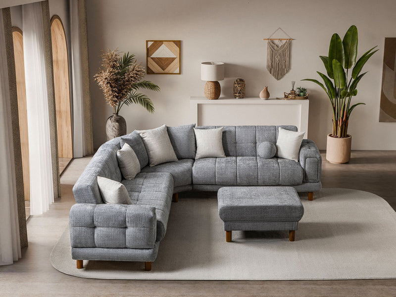 Canyon Sectional Sofa in Grey - 200-ST-CAN-CREMONA15-S