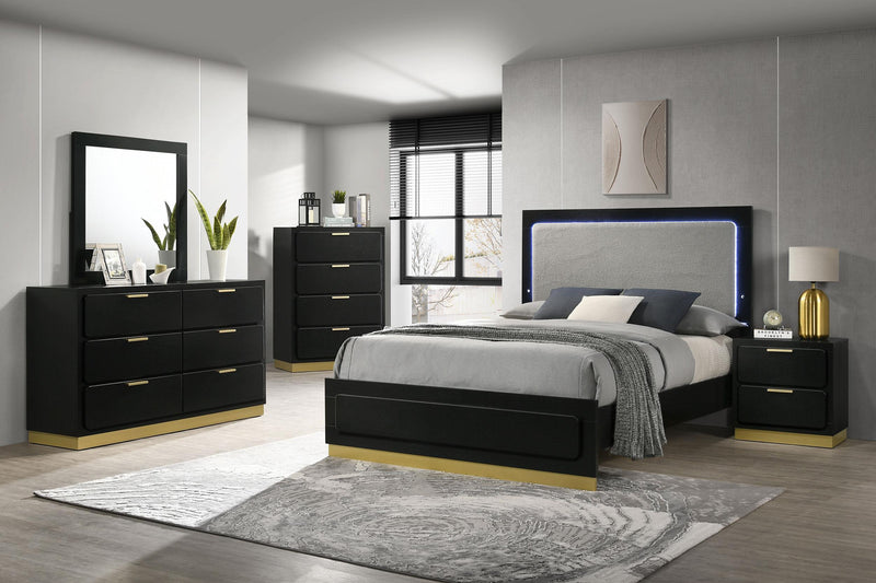 Caraway 2-drawer Nightstand Black - 224782