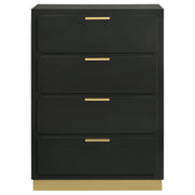 Caraway 4-drawer Bedroom Chest Black - 224785