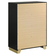 Caraway 4-drawer Bedroom Chest Black - 224785