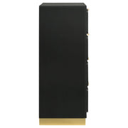 Caraway 4-drawer Bedroom Chest Black - 224785
