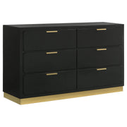 Caraway 4-piece Eastern King Bedroom Set Black - 224781KE-S4