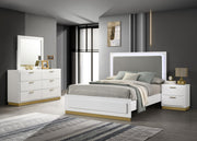 Caraway 4-piece Eastern King Bedroom Set White - 224771KE-S4