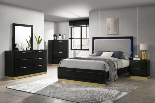 Caraway 5-piece Eastern King Bedroom Set Black - 224781KE-S5