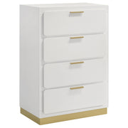 Caraway 5-piece Eastern King Bedroom Set White - 224771KE-S5