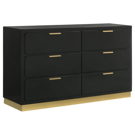 Caraway 6-drawer Dresser Black - 224783