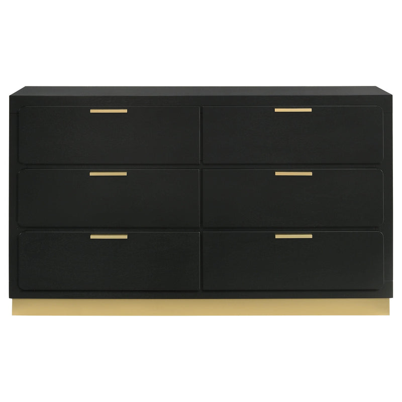 Caraway 6-drawer Dresser Black - 224783