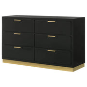 Caraway 6-drawer Dresser Black - 224783