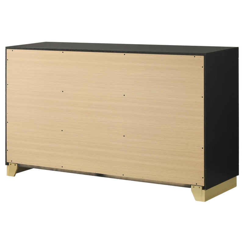 Caraway 6-drawer Dresser Black - 224783